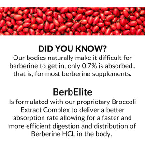 Mara Labs Berbelite | 350Mg Berberine HCL & Broccoli Seed Complex for Increase Bioavailability | 30 Vegan Capsules
