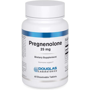 Douglas Laboratories Pregnenolone (25 Mg) - for Pancreas, Cortisol & Liver Support* - Pregnenolone Supplement - Non-Gmo - 60 Tablets