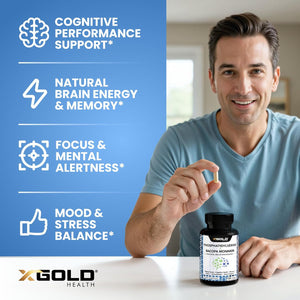 Phosphatidylserine & Bacopa Monnieri 800 Mg 2 in 1 Supplement - Natural Brain Enhancer/Nootropic for Enhanced Focus and Concentration, Memory Support, & Cognitive Function - 120 Vegetarian Capsules