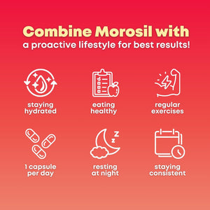 Morosil Clinically Tested C3G Supplement - Metabolism, Antioxidant, Wellness Support for Men & Women - 400Mg Moro Red Orange Extract - 60 Veggie Capsules - Non-Gmo, Gluten-Free, Vegan-Friendly