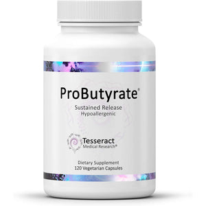 Tesseract Medical Research Probutyrate Gut Health Supplement, Butyric Acid Complex, Gastrointestinal Support Supplement, Helps Restore Balance to Stabilize Gut Microbiome, 600Mg (120 Capsules)