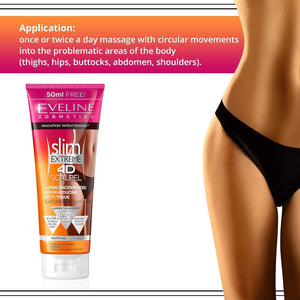 Eveline Cosmetics Slim Extreme 4D Ultra-Concentrated Fat-Reducing Serum with SCALPEL SHAPE DESIGNER™ Technology