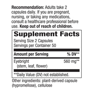 Natures Way Eyebright, 100 CT