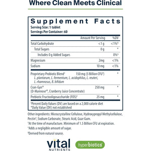 Hyperbiotics Vital Nutrients Pro Women Probiotics for Women | Vaginal Probiotics for PH Balance | Oral Probiotic for Vaginal Health and Urinary Tract Health | 6 Targeted Strains | 60 Vegan Tablets