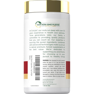Carlyle Beet Root Capsules | 120 Count | Quick Release Capsules | Non-Gmo and Gluten Free Supplement