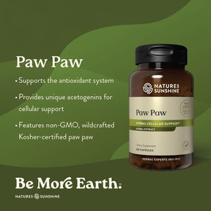 Nature'S Sunshine Paw Paw Cell-Reg, 180 Capsules | Contains over 50 Acetogenins to Modulate ATP Production and Blood Supply