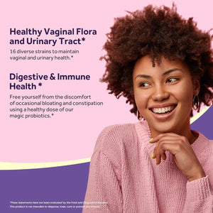 Doctor'S Recipes Women'S Probiotic, 60 Caps 50 Billion CFU 16 Strains, with Organic Cranberry, Digestive Immune Vaginal & Urinary Health, Shelf Stable, Delayed Release, No Soy Gluten Dairy