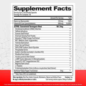 GAT SPORT Jetfuel Original - Weight Loss Supplement, Energy Booster, Fat Burner, Appetite Suppressant (144 Capsules)