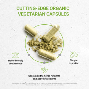 Secrets of the Tribe Wild Yam USDA Organic 120 Capsules | Made with Organic Vegetarian Capsules and Responsibly Farmed Wild Yam (Dioscorea Villosa) Dried Root (120 Capsules)