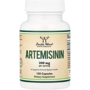 Artemisinin (Sweet Wormwood)(Artemisia Annua) 200Mg per Serving, 120 Capsules (Two Month Supply) Vegan Safe, Non-Gmo, Gluten Free (Immune Support) by Double Wood