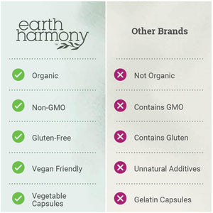 Earth Harmony Naturals Organic Beet Root Capsules 1200 Mg - Beet Root Powder & Juice Blend Supplement for Men and Women - 120 Capsules