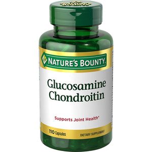 Nature'S Bounty Glucosamine Chondroitin Pills and Dietary Supplement, Support Joint Health, 110 Capsules