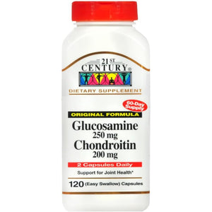 21St Century Glucosamine 250 Mg and Chondroitin 200 Mg Capsules, 120 Count
