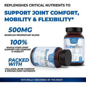 Lonvera Boneflex Glucosamine Chondroitin MSM Turmeric Joint Support Supplement with Grass Fed Bone Marrow and Collagen - Joint Supplements for Men and Women, 60 Capsules
