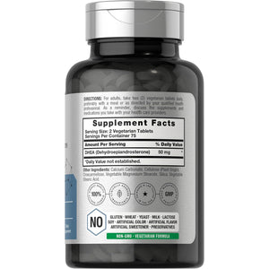 Horbäach DHEA 50Mg | 150 Tablets | Non-Gmo, Gluten Free Supplement