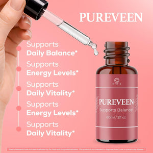 (3 Pack) Pureveen Drops – Pureveen Liquid Support Drops Advanced Formula All Natural Ingredients Daily Premium Maximum Strength, Vitamin Support for Health and General Wellness, 3 Bottles for 3 Months