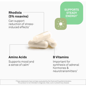 Neuroscience Adrecor - Adrenal Support Supplements with Rhodiola, L-Tyrosine, B Vitamins & Magnesium - Cortisol Detox for Women & Men for Stress Fatigue and Energy Support (90 Ct)