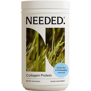 Needed. Hydrolyzed Collagen Protein Powder | Expert-Backed & Clean Sourced | Supports Skin, Hair, Joints | Grass-Fed, Pasture-Raised, Hormone-Free | 1Lb