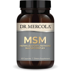 Dr. Mercola MSM Sulfur Complex - Joint Support & Cellular Health - Optimsm - R-Alpha Lipoic Acid - TMG - Organic Sulfur Blend - 60 Capsules (30 Servings)