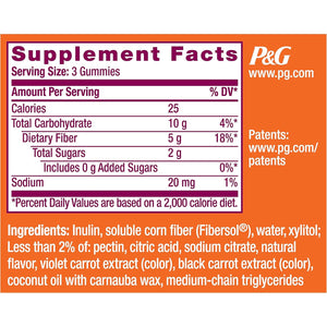 Metamucil Kids Fiber Gummies, No Sugar Added, 5G Prebiotic Plant-Based Fiber Supplement Blend, Mixed Berry Flavored, 120Ct Gummies