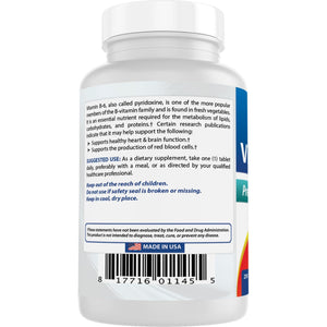 Best Naturals Vitamin B6 Tablet, 100 Mg, 250 Count