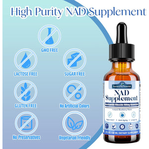 NAD Supplements for Women & Men, Liposomal NAD Nicotinamide Riboside Resveratrol 900Mg W. Resveratrol, Quercetin, Collagen, Niacin, Biotin Support Anti-Aging, Longevity, Energy, Focus