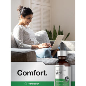 Horbäach Vitex Berry Chasteberry Extract Tincture | 2 Fl Oz | Super Concentrated Liquid | Alcohol Free Chaste Tree Berry Supplement | Vegetarian, Non-Gmo, Gluten Free