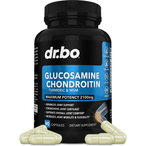 Glucosamine Chondroitin MSM Turmeric - Joints Health Supplement 2100Mg Knee Bone & Joints - Joint Support Supplement Pills Advanced Glucosamine Sulfate Capsules Joint Supplements for Men Women Adults