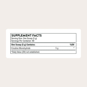THORNE Creatine - Micronized Creatine Monohydrate Powder - Support for Muscles & Cognitive Function* - for Women & Men - Unflavored - NSF Certified for Sport - 5 G per Serving - 90 Servings