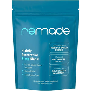 Remade Natural Sleep Aid without Melatonin - Ashwagandha, L Theanine, Apigenin, Glycine