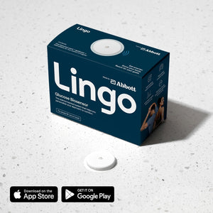 Lingo Continuous Glucose Monitor (CGM). Made by Abbott. Optimize Your Nutrition with Real-Time Glucose Data & Insights. 1 Lingo Biosensor Lasts up to 14 Days*. Works with Ios and Android. US Only.
