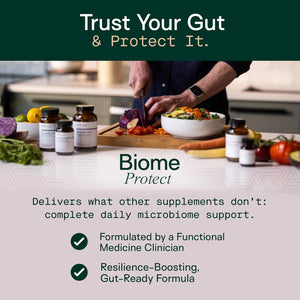 Adapt Naturals 4-In-1 Biome Protect Prebiotics, Probiotics Supplement Postbiotics & Polyphenols for Microbiome, Gut Health & Defense for Women & Men, 30 Day Supply