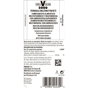 Solgar Formula VM-2000 (Multinutrient System), 180 Tablets - Premium Quality Multiple - Contains Zinc - Supports a Healthy Immune System - Vegan, Dairy Free, Kosher - 90 Servings