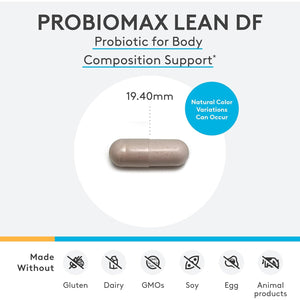 XYMOGEN Probiomax Lean - Probiotic Supplement to Support Gut Barrier Function* - Bifidobacterium Animalis Subsp Lactis B420 - Vegetarian, Non-Gmo & Gluten-Free - 30 Capsules