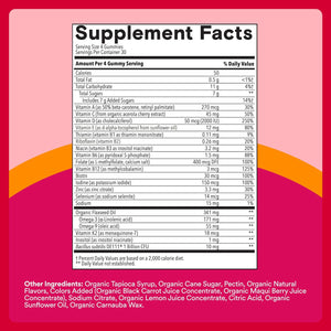 Smartypants Organic Women'S Multivitamin Gummies: Biotin, Probiotics, Methylfolate, Omega 3 (ALA), Vitamin D3, C, Vitamin B12, B6, A, K & Zinc, Inositol, Gluten Free, 120 Count (30 Day Supply)