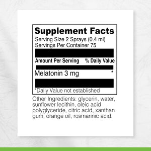 DAVINCI Labs Liposomal Melatonin Spray - Sleep Support Supplement - Bedtime Spray with 3Mg Melatonin per Serving - Fast-Acting Formula - Supports Restful Sleep - 30 Ml