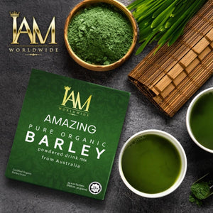 IAM Amazing Pure Organic Barley Powder Drink Barley Green Natural Blend