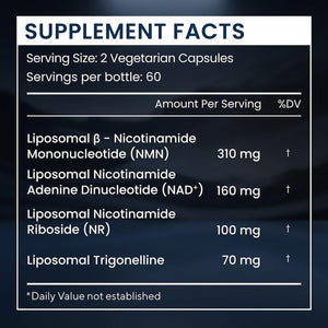 Renue by Science NAD+ Complete | 120 Liposomal NAD Supplement Capsules with NMN, NR & Trigonelline - 310Mg NMN & 160Mg NAD per Serving | Bioavailable Formula for Increased Absorption | Made in the USA