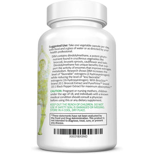 DIM Supplement, 300 Mg Diindolylmethane plus Broccoli Seeds Extract Pills, Vegan Non-Gmo, 60 Capsules | Made in the USA