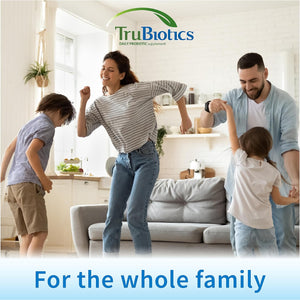 Trubiotics Probiotics for Digestive & Immune Health, Supports Regularity & Helps Relieve Abdominal Discomfort, Gas & Bloating, 2 Clinically Studied Probiotic Strains, plus Prebiotics, 60 Capsules
