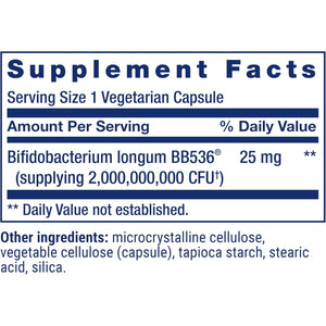Life Extension Bifido GI Balance, Probiotics, Bifidobacterium Longum BB536® (2 Billion CFU), Support Healthy Gut & Digestive Health, Gluten-Free, Non-Gmo, Vegetarian, 60 Capsules