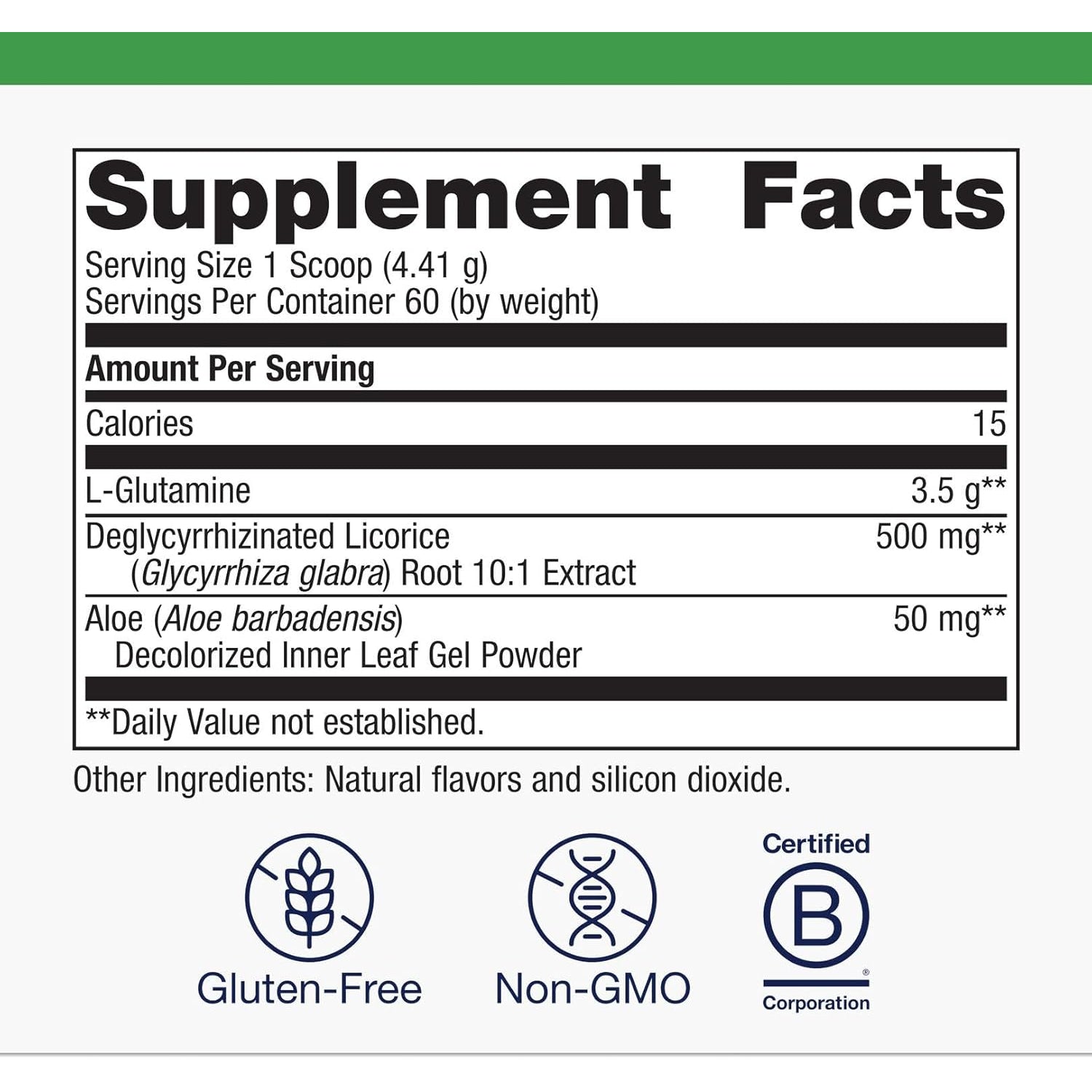 Metagenics Glutagenics - L-Glutamine with Deglycyrrhizinated Licorice (DGL) & Aloe Vera - Supports Gut Health, Digestive Function & Immune System - Non-Gmo, Gluten-Free Powder Supplement - 60 Servings