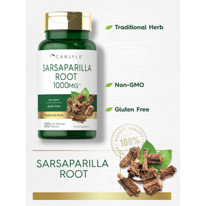 Carlyle Sarsaparilla Root Extract Supplement | 120 Capsules | Traditional Herbal Formula | Non-Gmo, Gluten Free