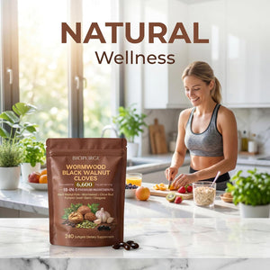 BIOPURGE Wormwood Black Walnut Softgels – 18-In-1 Premium Herbal Complex, with Clove, Garlic, Turmeric, Pumpkin Seed, Oregano, Berberine, Digestive & Gut Balance Support