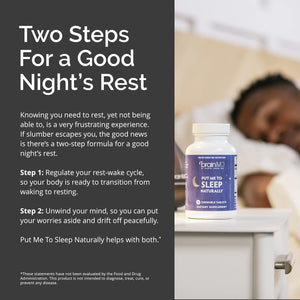 BRAINMD Dr Amen Put Me to Sleep Naturally - 90 Chewable Tablets - with Melatonin, L-Theanine, Magnesium, GABA, Vitamin B6 & 5-HTP - Gluten Free - 45 Servings
