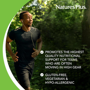 Naturesplus Source of Life Adult’S Chewable, Apple Cinnamon - 90 Wafers - Multivitamin & Mineral Supplement - Immune & Digestive Health Support with Vitamin D3 - Gluten Free, Vegetarian - 45 Servings