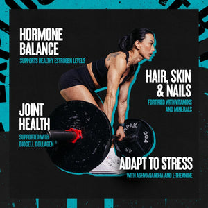 Animal Power Balance – Women'S Alpha F Comprehensive Formula – Supports Hormonal Balance, Complexion, Hair, Nails, Mood and Stress, Intestinal Health, & Bone and Joint Health – 30 Packs