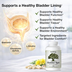 Bladder Health & Pelvic Discomfort* - Natural Lining Support* -120 Capsules - Made in the USA