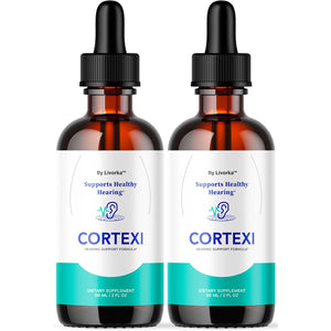 Cortexi Oral Drops to Drink - Formula for Ear Health, Hearing Support - Pack of 2 Bottles (60 Day Supply)
