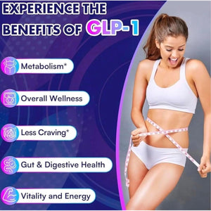 GLP-1 Weight Loss Supplement with Akkermansia - Reduce Hunger & Cravings, Support Fat Loss & Metabolism, Boost Natural GLP1 Production, Appetite Suppressant for Men & Women